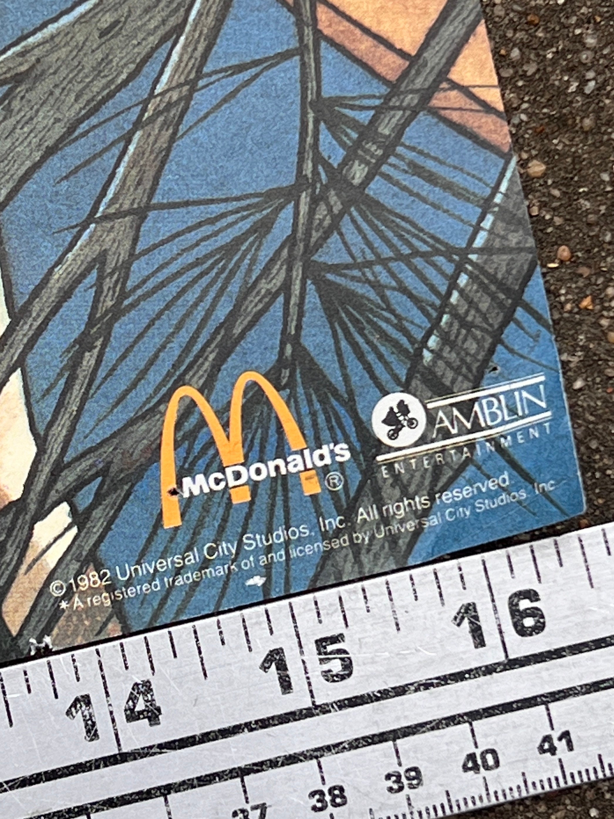 E.T. 1985 Mcdonalds Poster Extra Terrestrial - Etsy