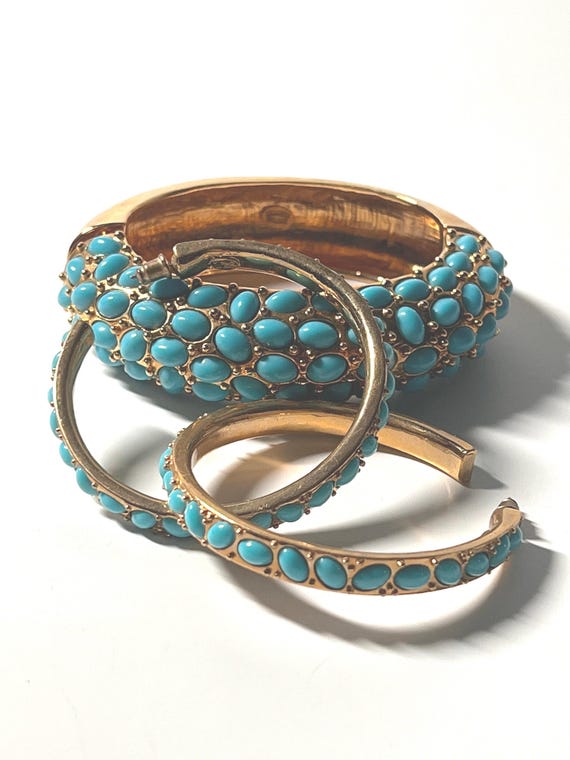 Vintage Signed Kenneth J Lane (KJL) Bracelet and … - image 1