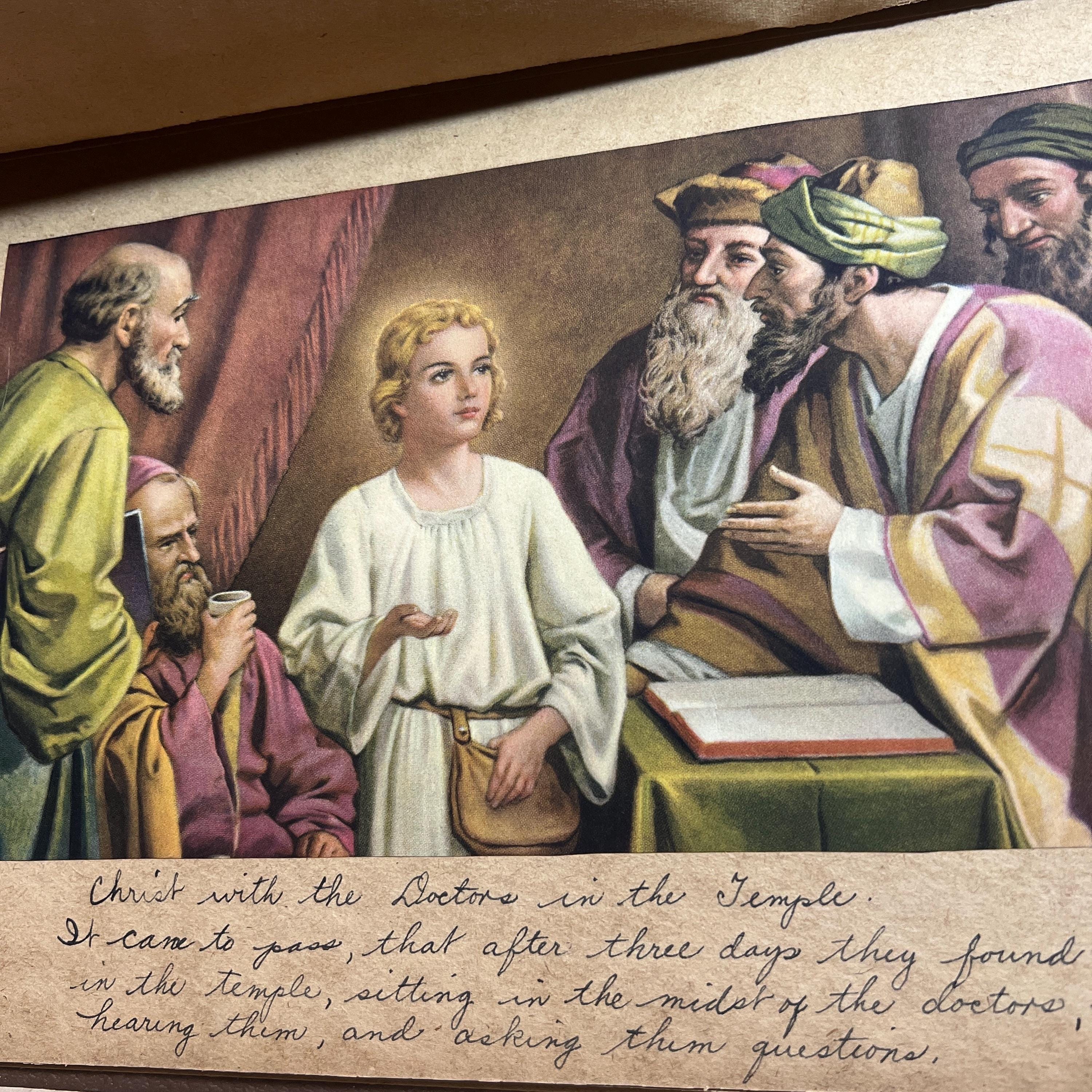 Vintage Antique Religious Christian Scrapbook Made by Dottie Rose