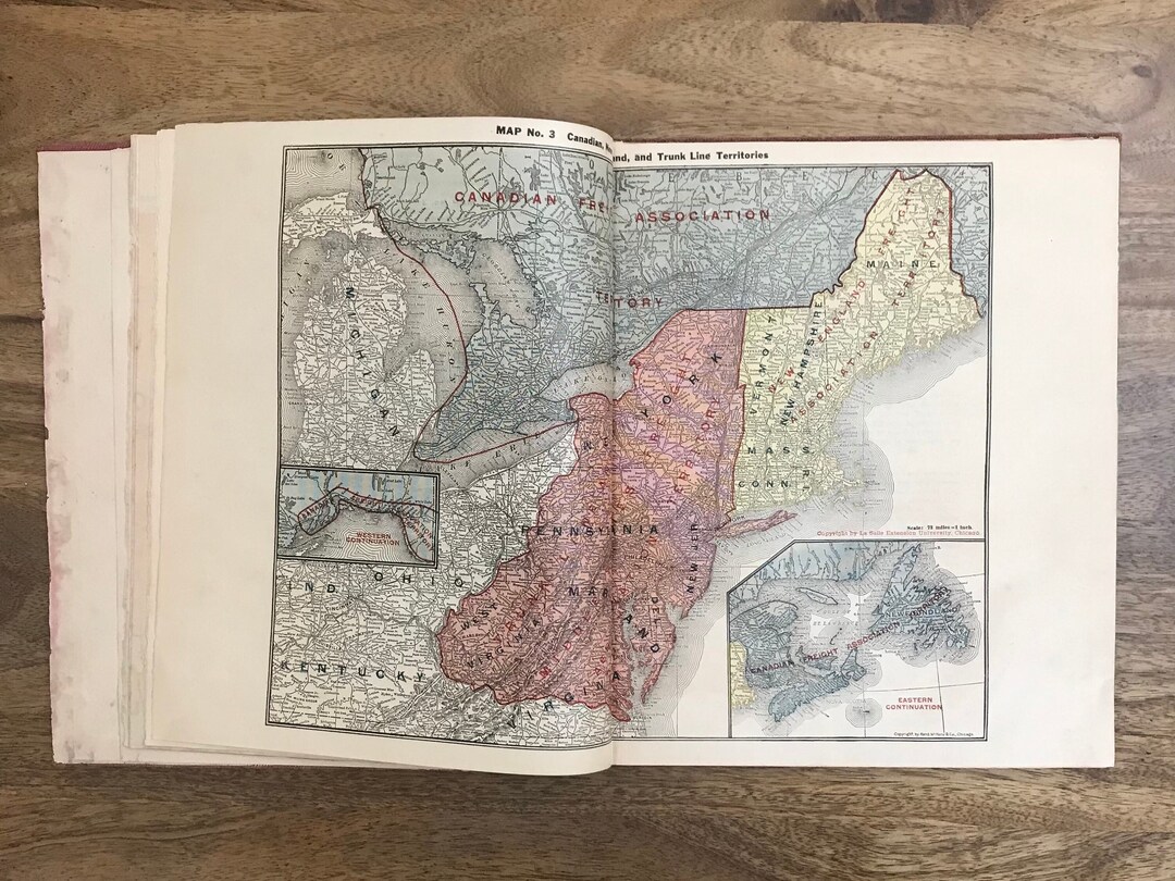 Atlas of Railway Traffic Maps 1923 - Etsy