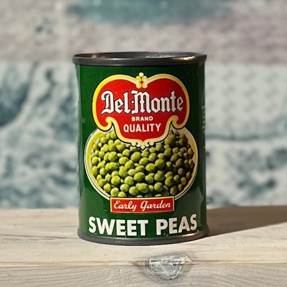 昭和レトロ　デルモンテDELMONTE ブリキ　缶 ヴィンテージ ごっこ遊び おもちゃ 食料品店 ブリキ食品缶