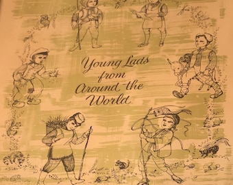 Kim's Companion Boxed Coloring Book -- Young Lads from Around the World
