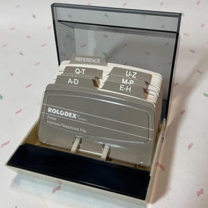 Vintage Eighties Acrylic Organizer Analog Telephone Number Keeper ...