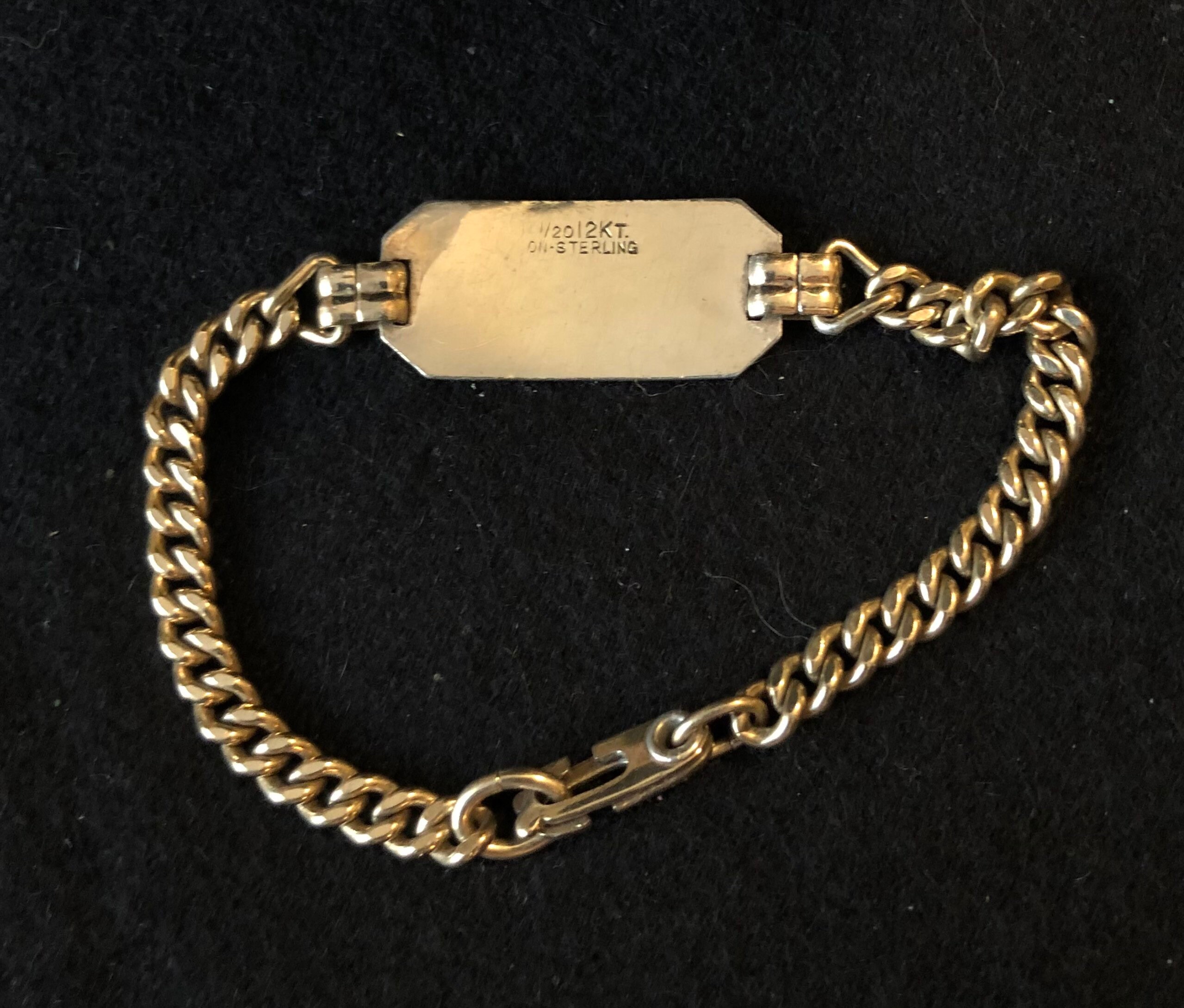 MILITARY - 米軍実物 SWEETHEART JEWELRY チャーム Vintage US Marine Corps Insignia Sweetheart Bracelet - Gold