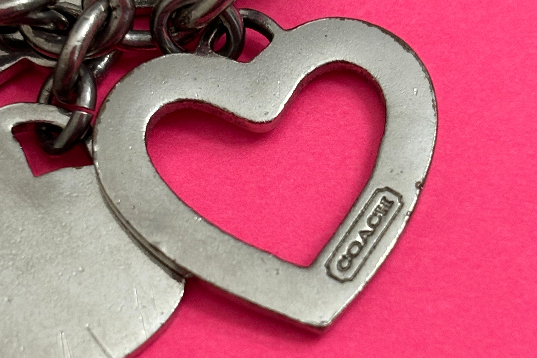 Coach Keychain -- Hearts, Tags and Stars - Etsy