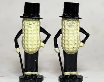 Anthropomorphic Mr. Peanut Salt & Pepper Shakers From Pyro