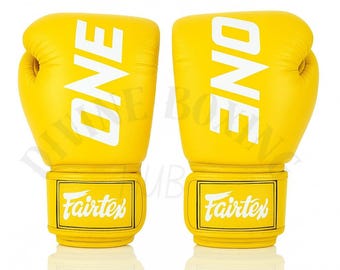 Fairtex One Boxing Gloves 8oz-16oz Hook and Loop Sparring Gloves