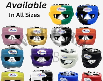 Casco protector facial completo Winning FG 5000, disponible en todos los tamaños y colores / Casco de boxeo premium