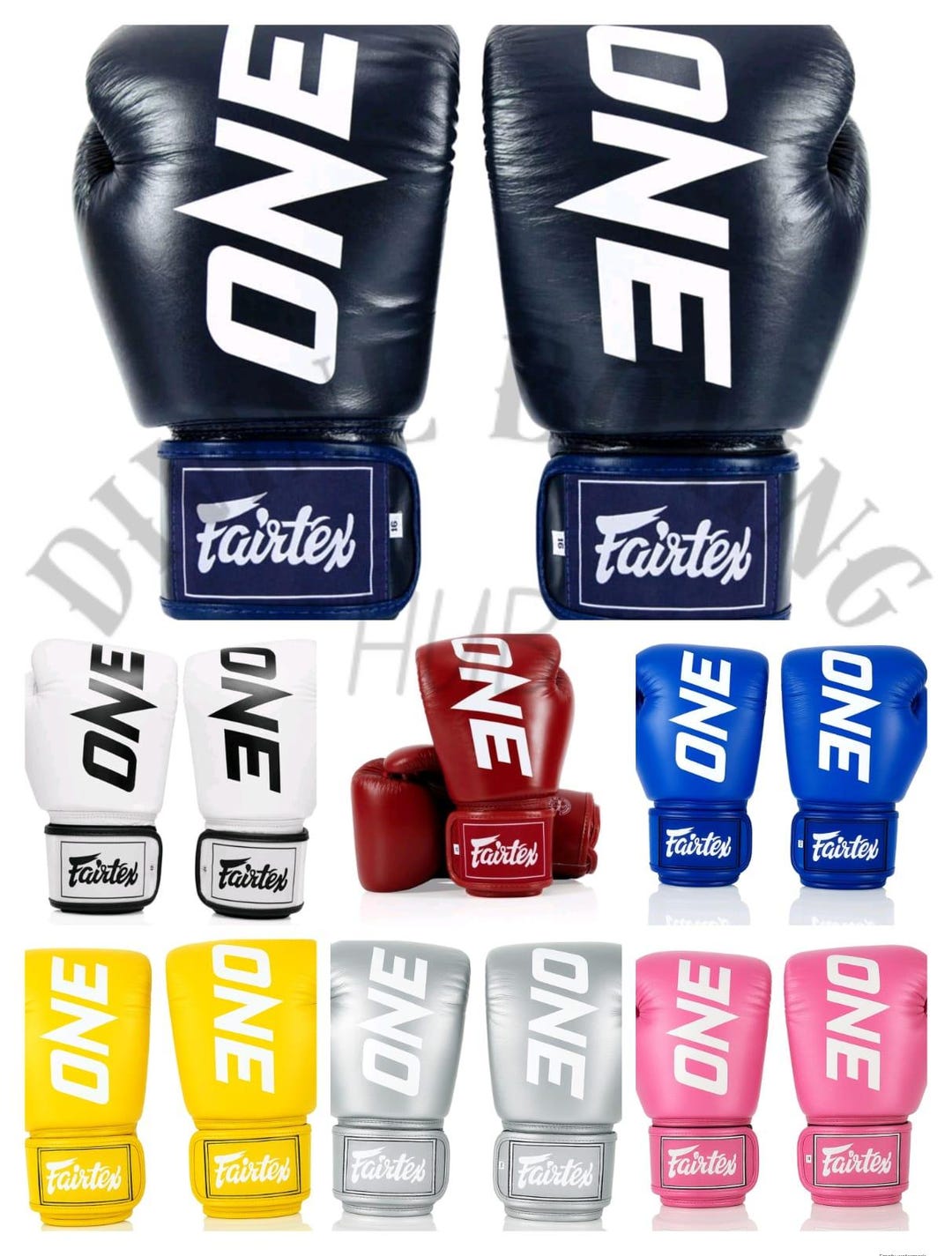 Fairtex One Boxing Gloves 8oz-16oz Hook and Loop Sparring Gloves