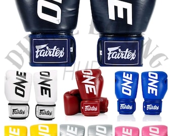 Fairtex One Boxing Gloves 8oz-16oz Hook and Loop Sparring Gloves