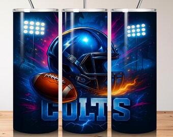 Colts Tumbler Wrap: Mascot Sublimation Design (Digital Download)