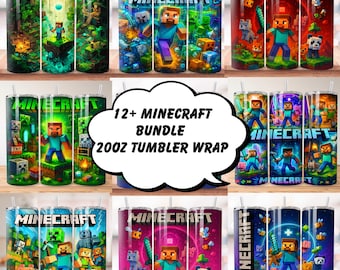 Cartoon Game Character 20oz Tumbler Wrap PNG (Digital Download)