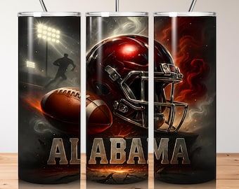 Alabama Football 20oz Tumbler Wrap PNG (Digital Download)