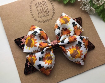thanksgiving baby bows