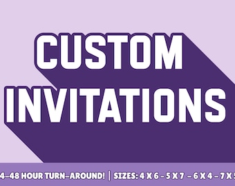 Custom Invitation Design | Personalized Invite | Kids Birthday Party