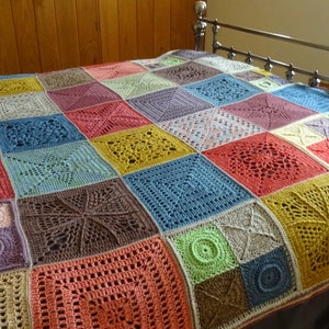 Down Memory Lane Blanket PDF crochet pattern