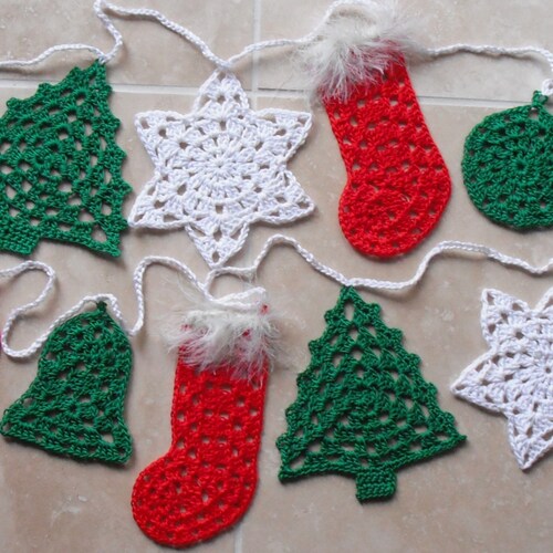 CROCHETED CHRISTMAS LIGHTS Pdf Crochet Pattern english Only Etsy
