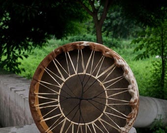 Shamanic Drum Buffalo Skin 14" 16" 18" 20" – Handmade Tribal Drum – Duty Free Worldwide Shipping – Professional Healing Meditation Drum