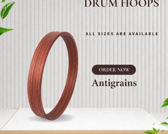 DIY Shamanic Drum Kit | Rosewood Wooden Frame 10 12 14 16 18 Inch set | Handmade Drum Making Supply Kit