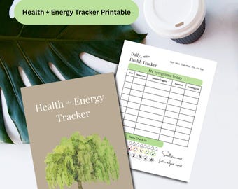 Health & Energy Tracker Printable: Wellness Planner, Symptom Journal (Digital Download)