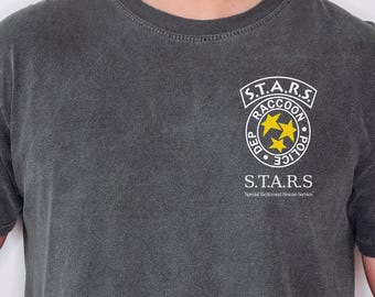 Comfort Colors Retro Tactical Badge Shirt, Survival Horror Inspired Hoodie, Special Unit Emblem