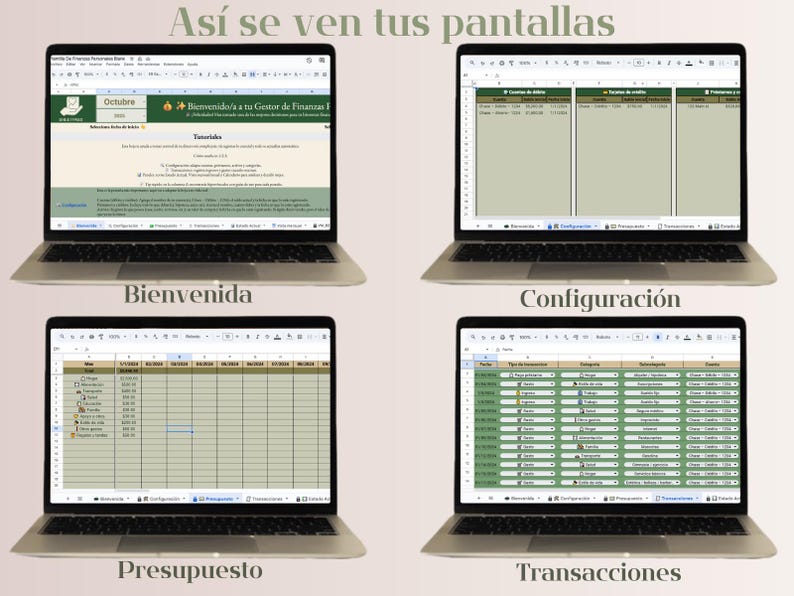 Plantilla de Finanzas Personales | Presupuesto en Google Sheets ...