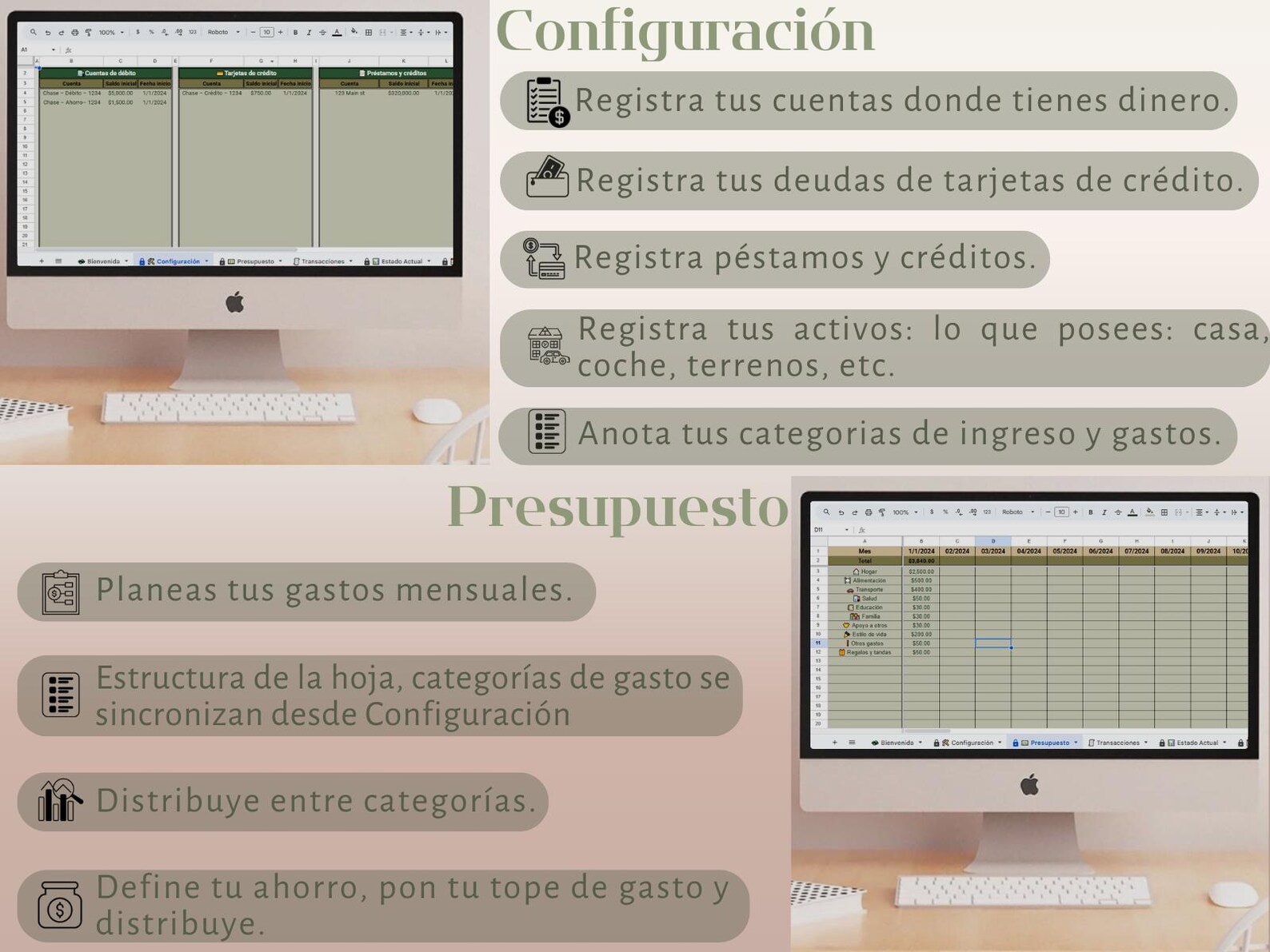 Plantilla de Finanzas Personales | Presupuesto en Google Sheets ...