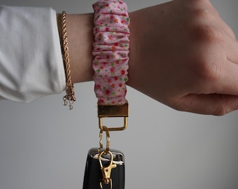 Scrunchie Wristlet, Keychain, Keychain Wristlet, Gifts for Her