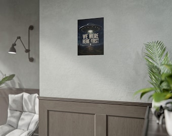 Alien UFO Artwork Rolled Posters | Space Poster Print