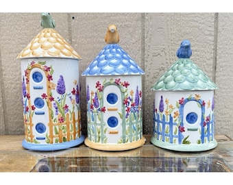 Set di barattoli per casetta per uccelli Mesa Cottagecore Grandma core