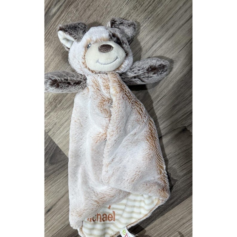 vtg Baby Bear Lovey Snuggie deken deken bundel Fox Bunny Lion Koala Puppy afbeelding 6