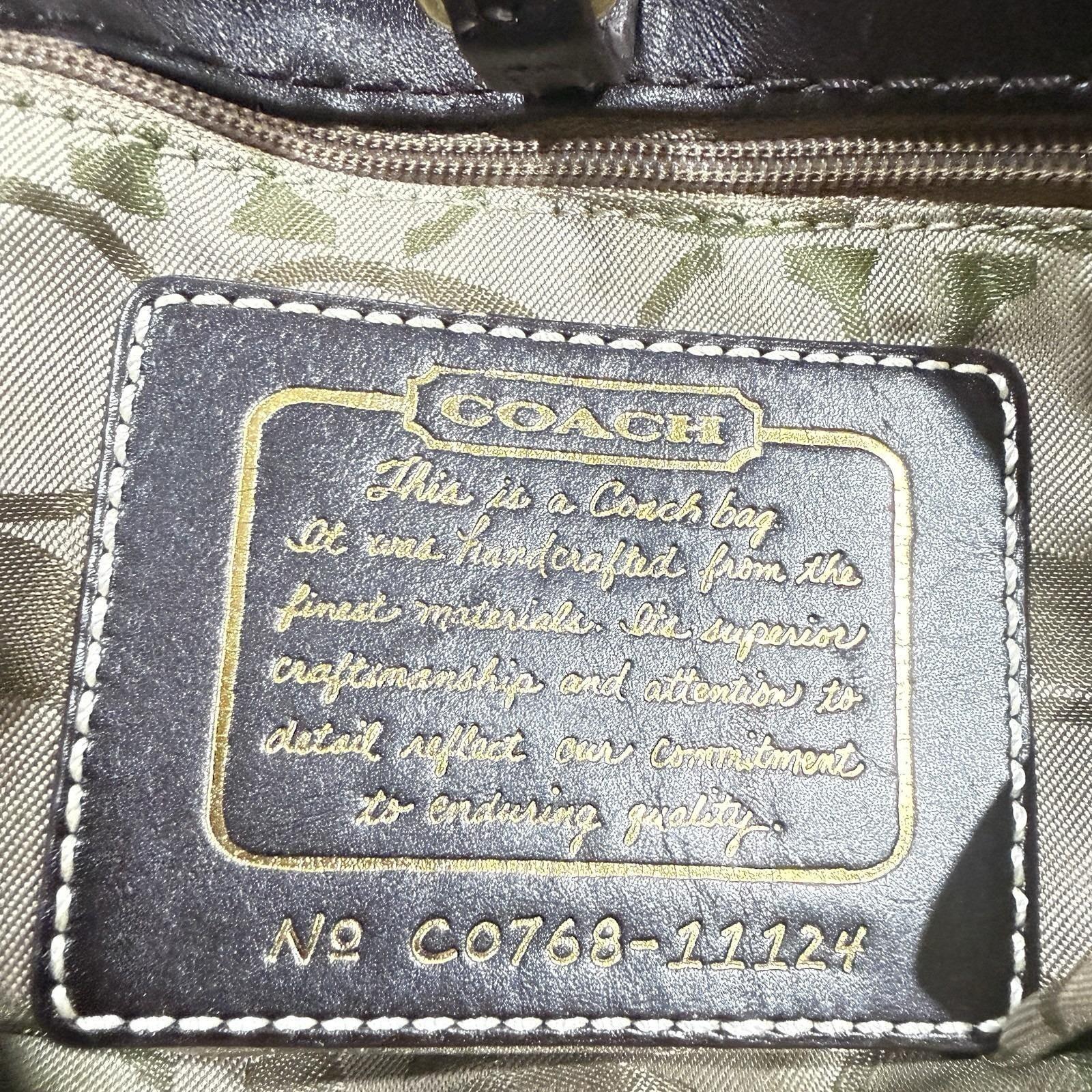Coach Legacy Stripe 65th Anniversary Tote Bag Handbag Purse #11126