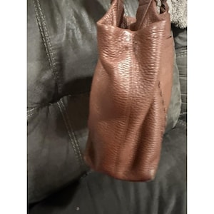 Brighton Soft Brown Leather Tote Purse – Braided Detail, Magnetic Snap Closure image 6