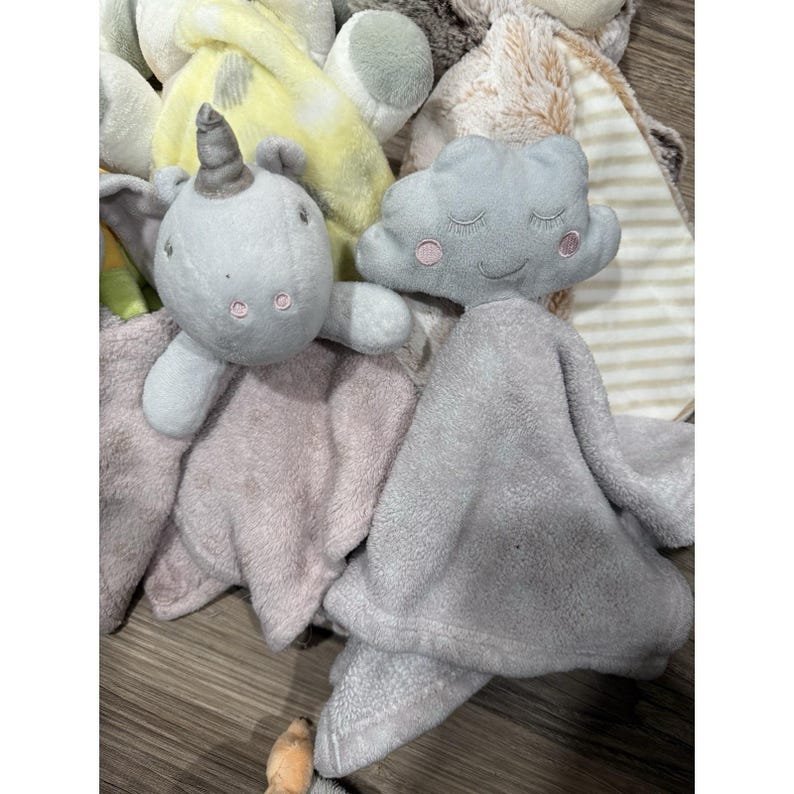 vtg Baby Bear Lovey Snuggie deken deken bundel Fox Bunny Lion Koala Puppy afbeelding 3