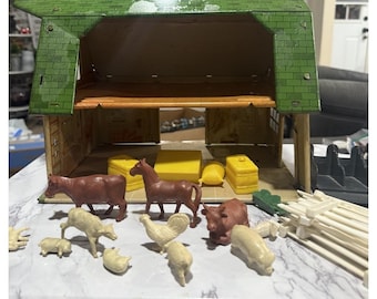 Original Marx Lazy Day Farm Spielset Spielset mit Tieren und Zäunen