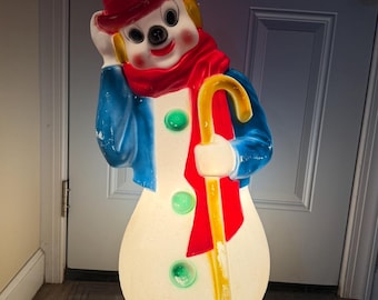 vintage empire snowman blow mold