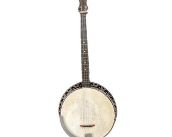 Vintage Antique - 4-String Banjo - Working Jos B Roger's Signed  Vega Style