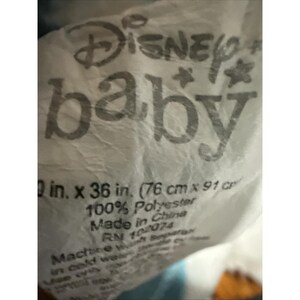 Vintage Disney Baby Toy Story & Finding Nemo Blanket Baby Toddler image 2