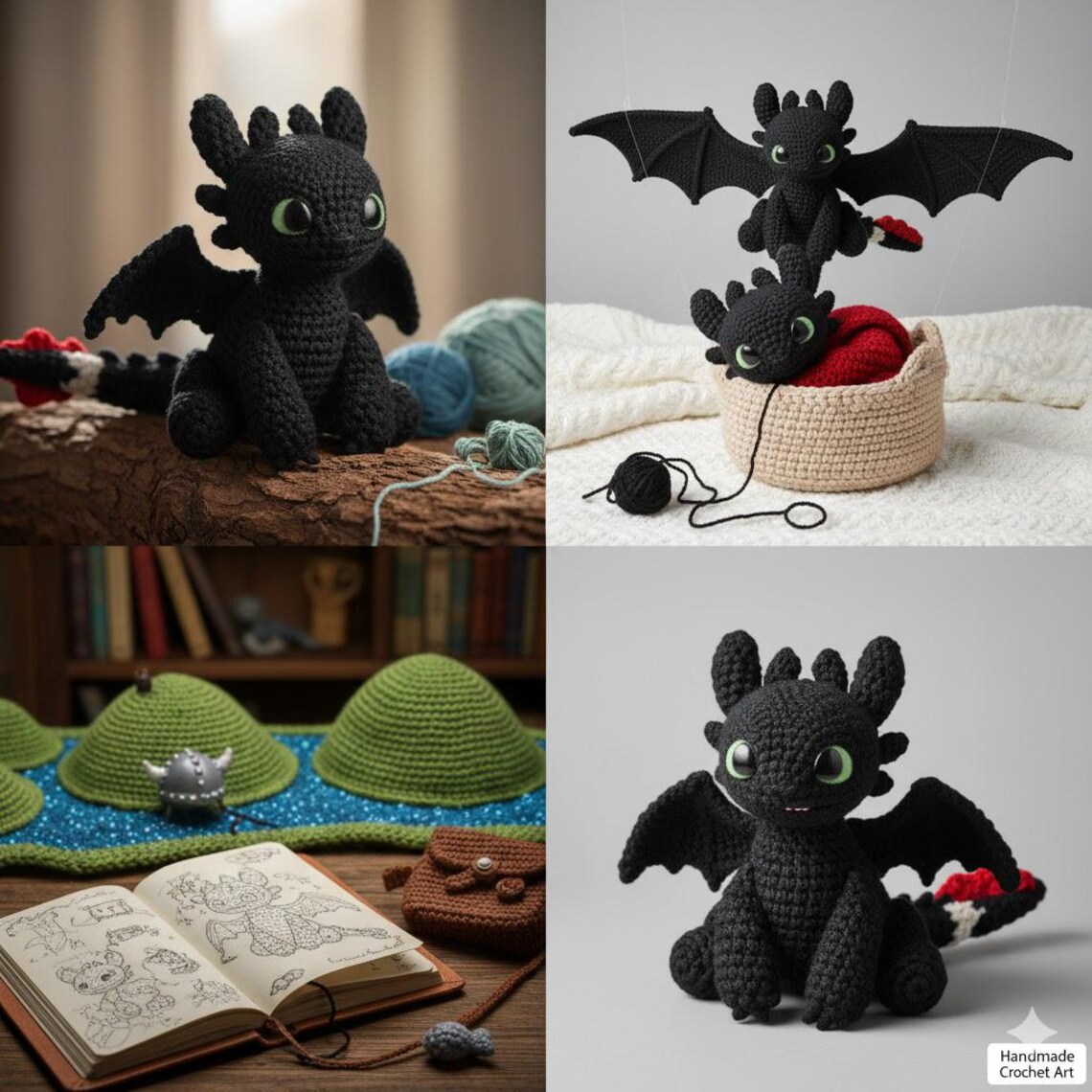 Toothless Toy User Guide.pdf Crochet Amigurumi Toothless (chimuelo) Pattern Guide, PDF Download - Etsy