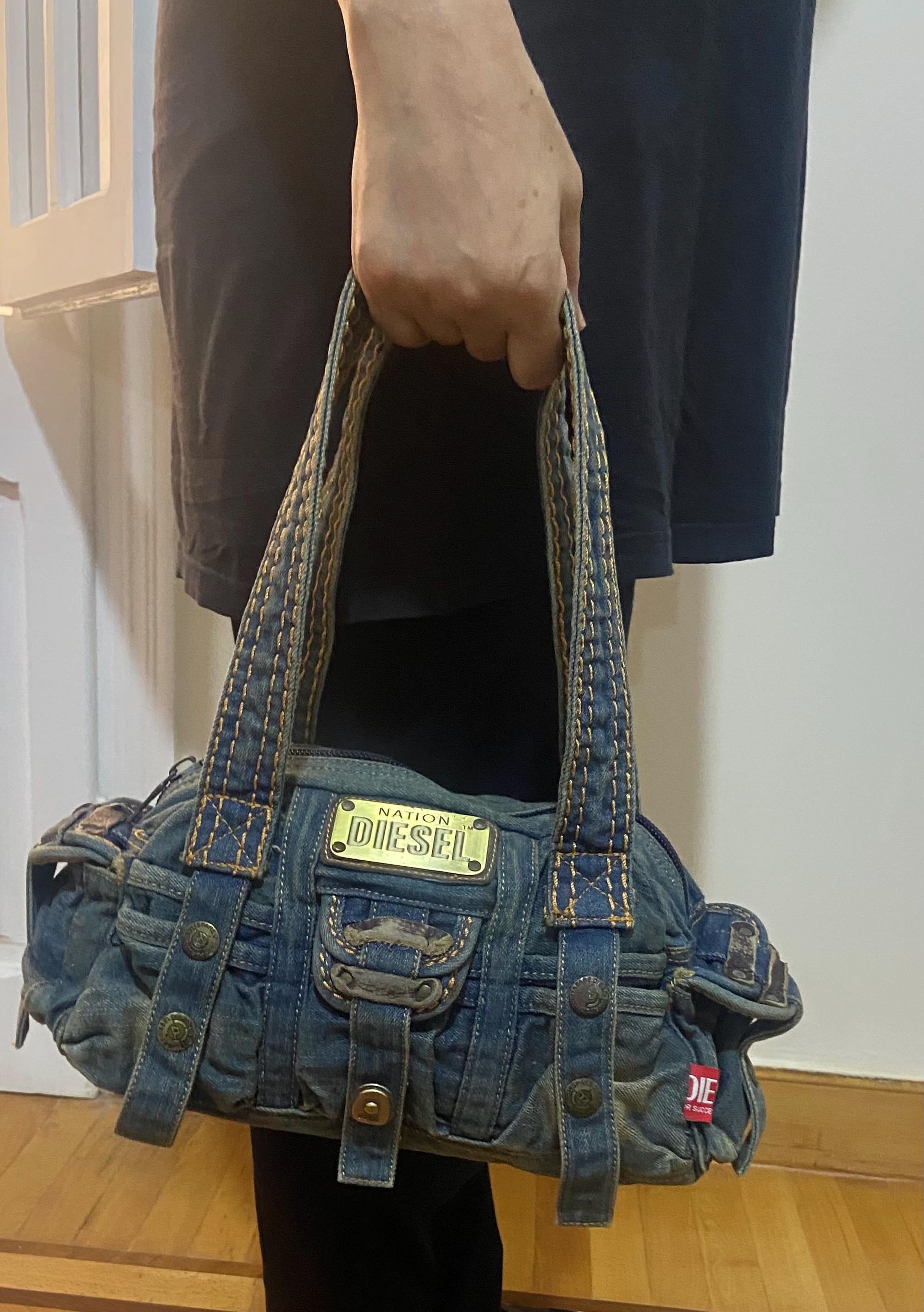 y2k archive 00s DIESEL Design tote bag Diesel Vintage Bags - Etsy