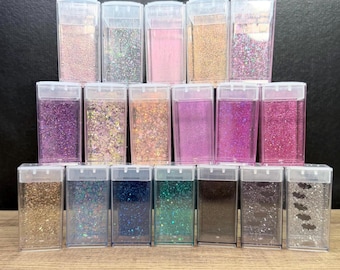 2” Glitter Vial Enclosure with Flip Top Entry