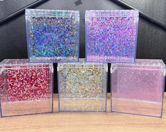 4" Glitter Cube Enclosure