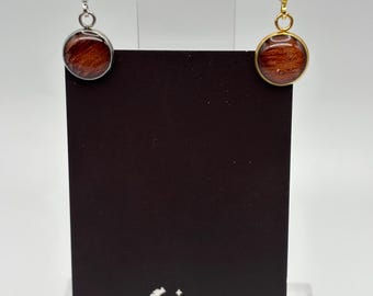 Aros de bubinga en oro o plata