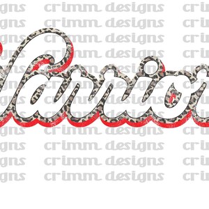 Leopard Warriors Mascot Sublimation Design Download