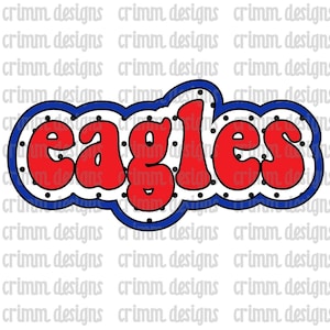 Retro Eagles Custom Sublimation Design Download