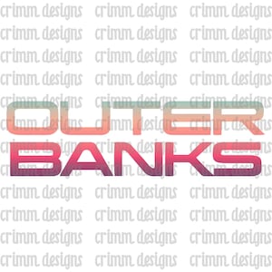 Outer Banks 3 Designs Sublimation Design Digital Download