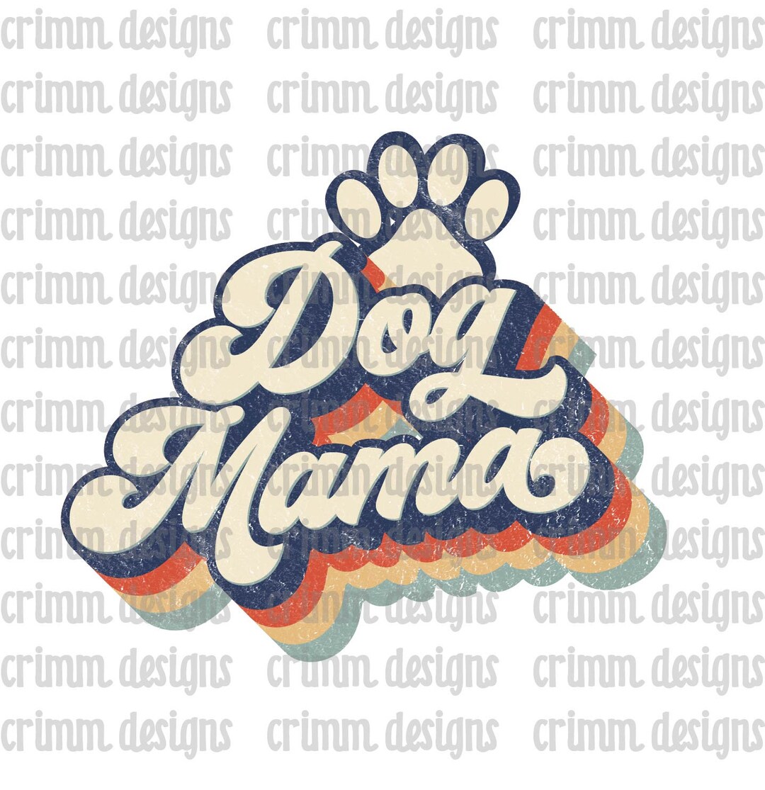 Retro Dog Mom Dog Mama Sublimation Design Download - Etsy
