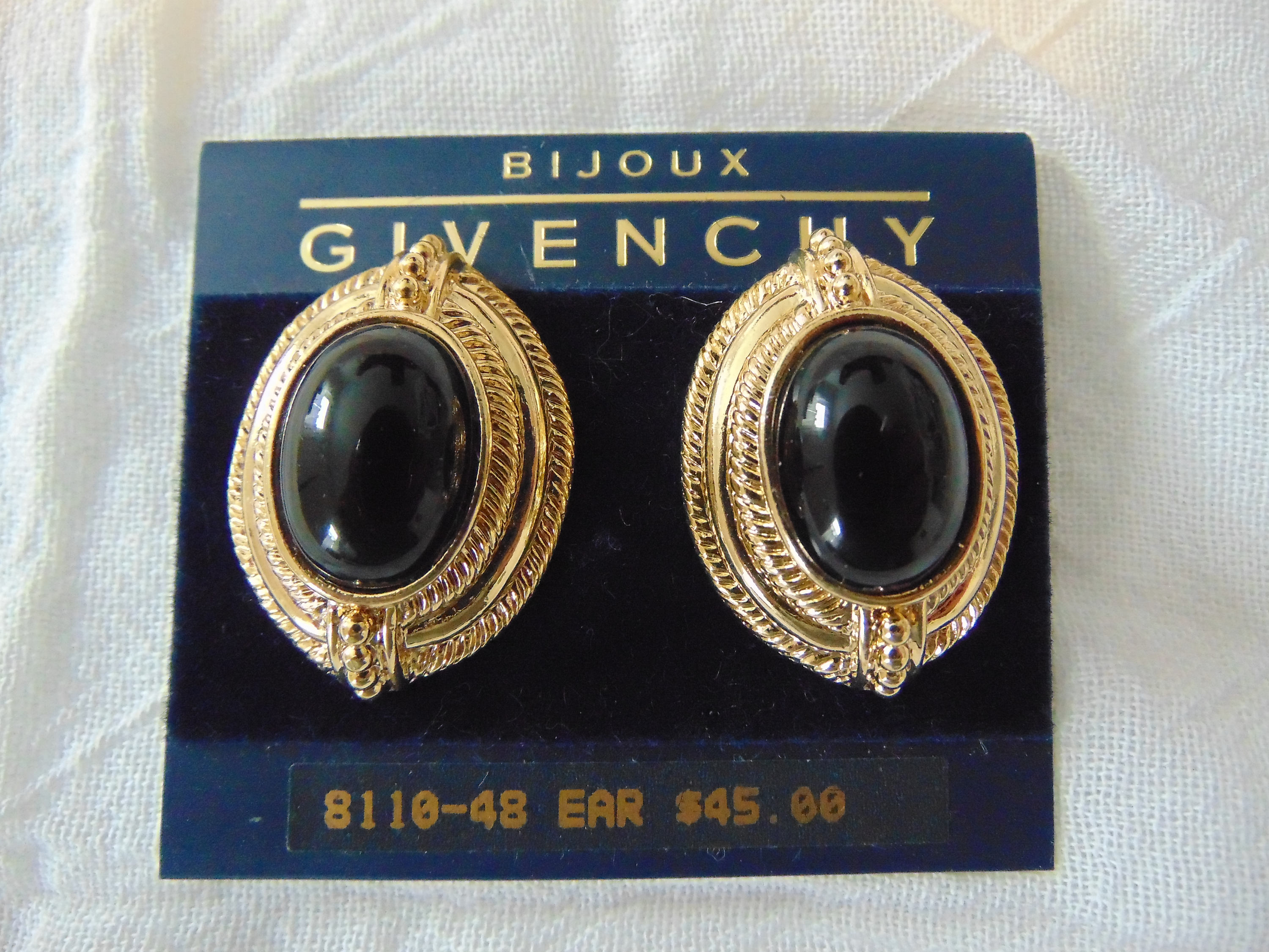 Givenchy clip on earrings vintage Clearance