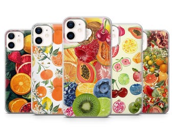 Fruit mix Phone Case Summery Fruit Cover for iPhone 17, 16, 15, 14 13 Samsung S25, S24, S23, A56, A15 Pixel 10Pro XL 9A, 8A, 8Pro 7A