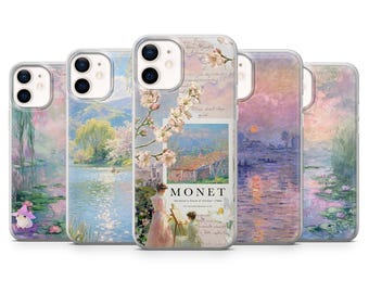 Claude Monet Phone Case Classic Fine Art Cover for iPhone 17Pro 16, 15, 14, 13, Samsung S25 S24, S23, A56, A15, Pixel 10Pro 9A, 8A, 8Pro, 7A